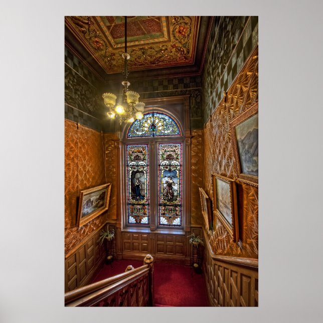 Poster Clark Mansion Stainway de vidro - MONTANA (Frente)