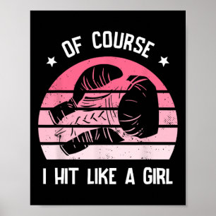 Poster Claro Que Eu Bato Como Uma Garota Kickboxing Kickb