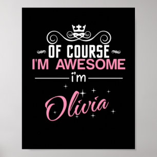 Poster Claro que sou incrível, sou Olivia