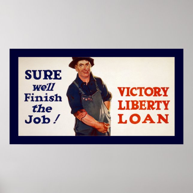 Póster Claro que vamos terminar o trabalho! (fronteira) (Frente)