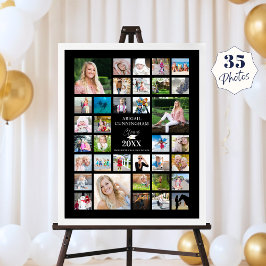 Poster Classe de Colagem de Fotos de Graduação do Partido