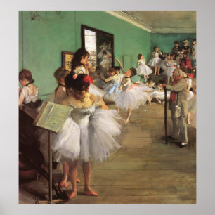 Póster Classe de dança por Degas, Balé de Impressionismo