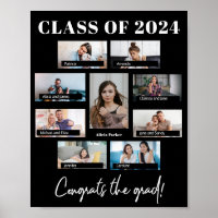 Classe de graduação personalizada de 8 imagens em 