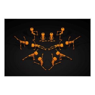 Póster Classe de Ioga Halloween