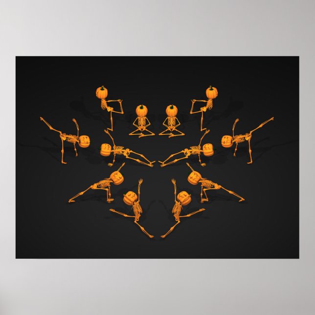 Poster Classe de Ioga Halloween (Frente)