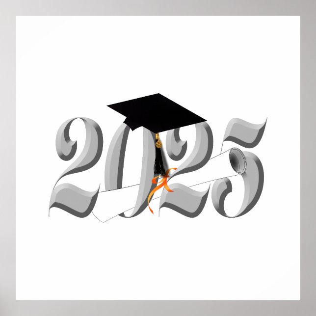 Poster Classe de Negrito Clássico de Prata de 2025 (Frente)