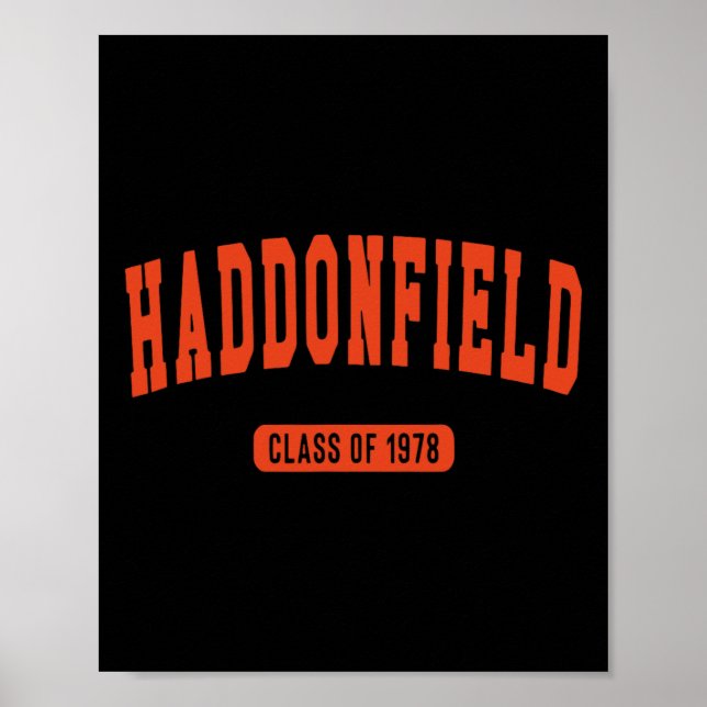 Poster Classe Haddonfield De Halloween De 1978 (Frente)