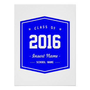 Póster Classe legal do azul