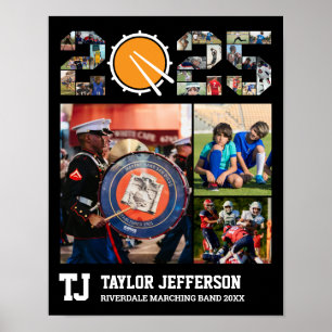 Poster Classe Marching de Mais velho de Banda de Colagem 