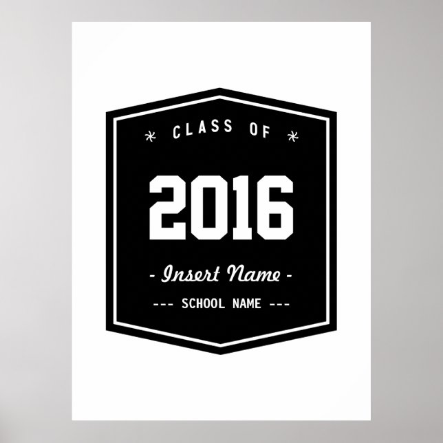 Póster Classe Retro Elegante (Frente)