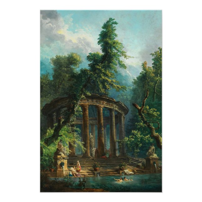 Póster Classic Painting - The Bathing Pool (Frente)