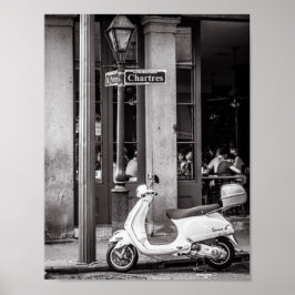 Póster Classic Patinete Paris França