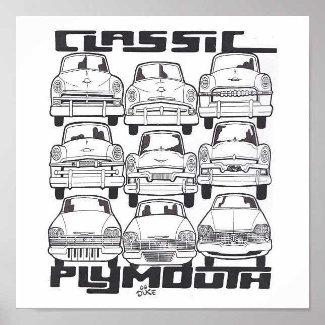 PÓSTER CLASSIC PLYMOUTH (Frente)
