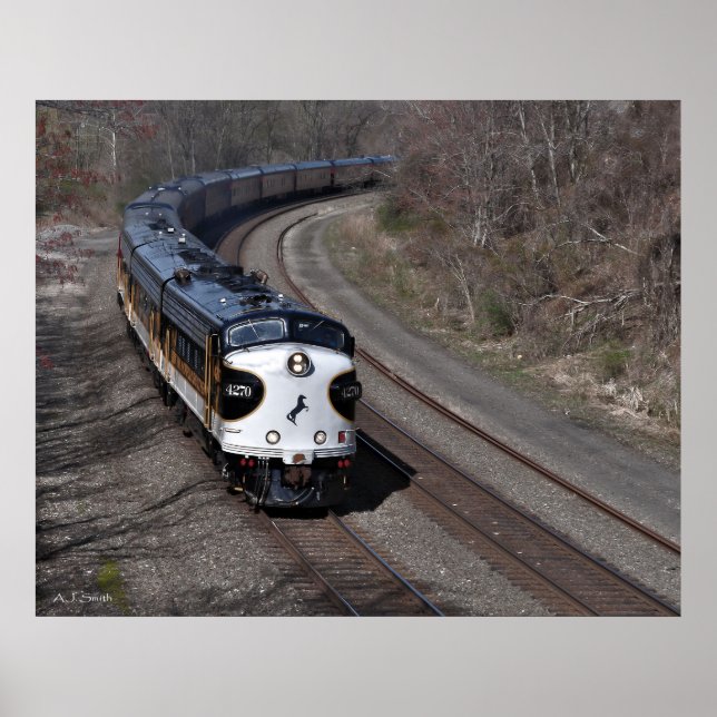 Póster Classic Streamliner de Passageiros (Frente)