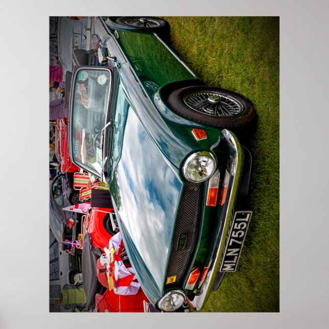 Poster Classic Triumph TR6 (Frente)