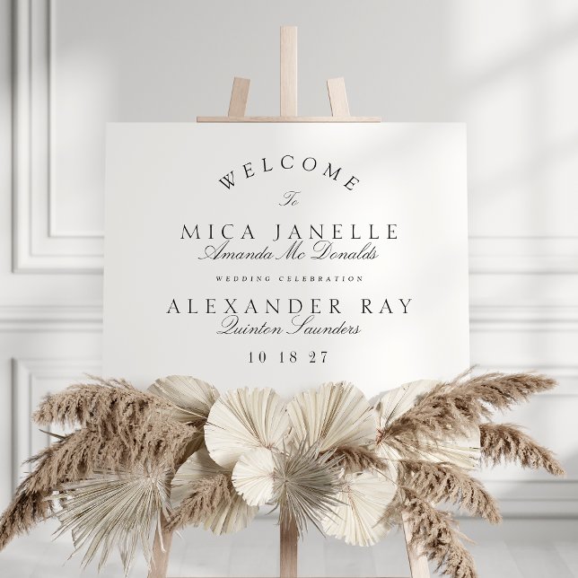 Poster Clássica Caligrafia Elegante Negra e Branca (Criador carregado)