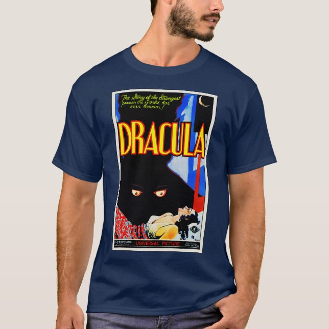 Poster Clássico 1931 Drácula T-Shirt (Frente)