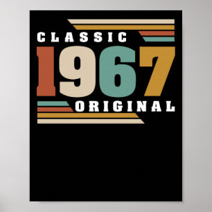 Poster Clássico 1967 Original 55º aniversário 55 anos