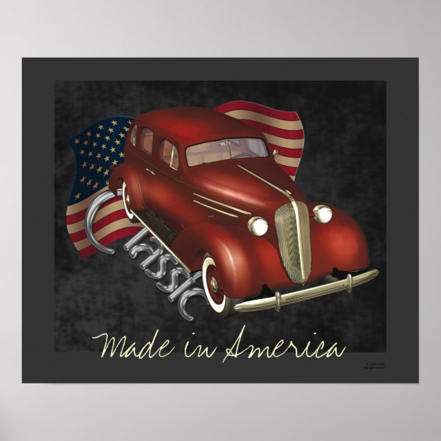 Poster Clássico Americano (Frente)