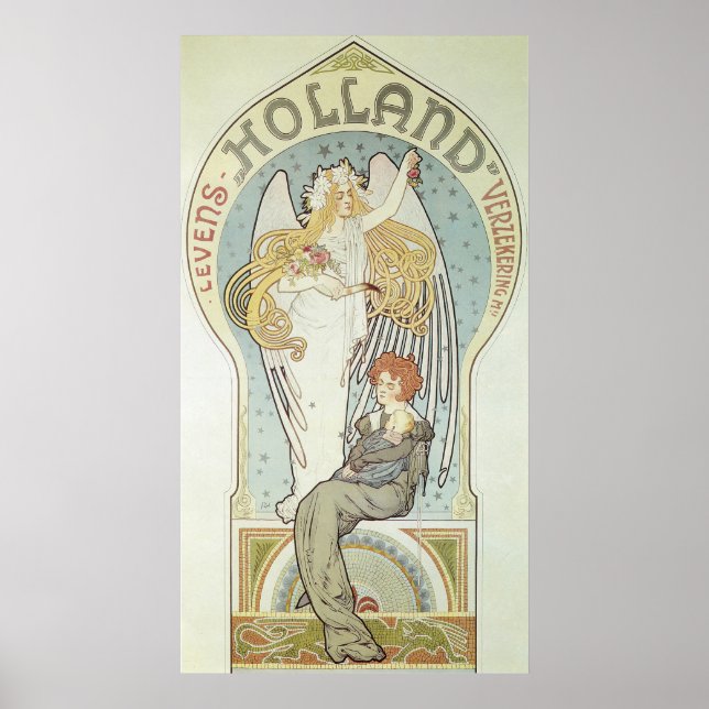 Póster Clássico Art Nouveau Holland (Frente)
