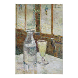 Póster Clássico Café Paris Absinto Arte Van Gogh