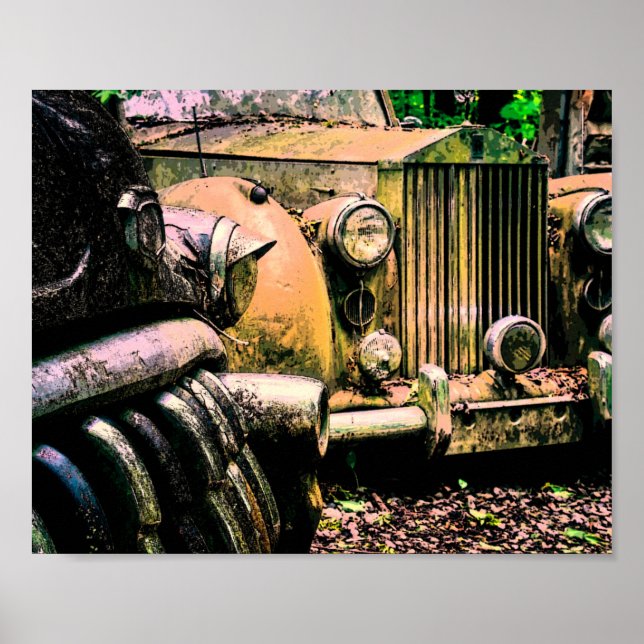 Poster Clássico Car Graveyard | Rolls Royce (Frente)