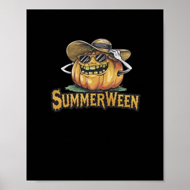 Poster Clássico de Abóbora de Summerdal (Frente)