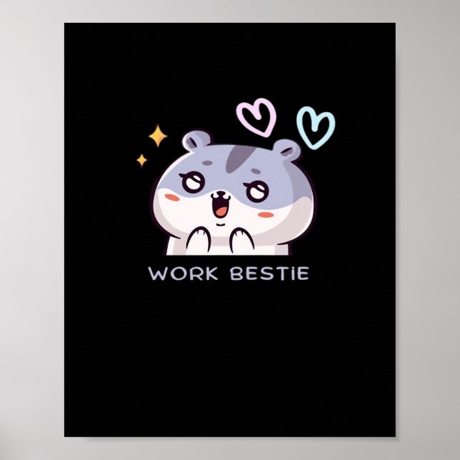 Poster Clássico de Bestimento de Trabalho - Cota de Enchi (Frente)