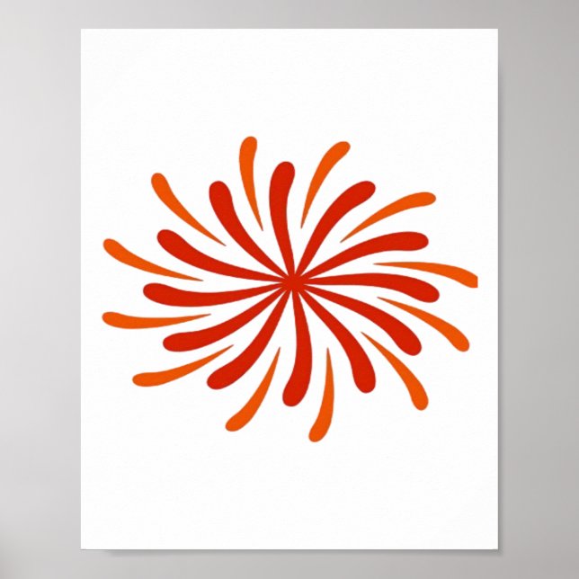 Poster Clássico de Fogos de Artifício (Frente)