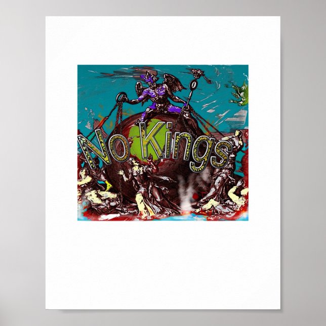 Poster Clássico Estilo Minimalista Moderno Sem Reis (Frente)
