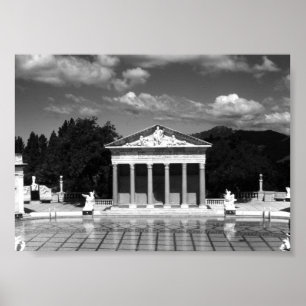 Poster Clássico EUA Califórnia San Simeon piscina de Netu