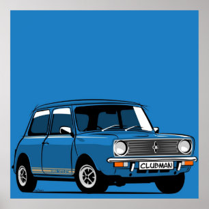 Poster Clássico Mini Clubman 1275 GT