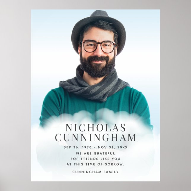 Poster Clássico Moderno Memorando Foto Simples (Frente)