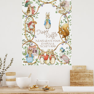 Poster Clássico Peter, Fralda do Rabbit, Orçamento do Raf