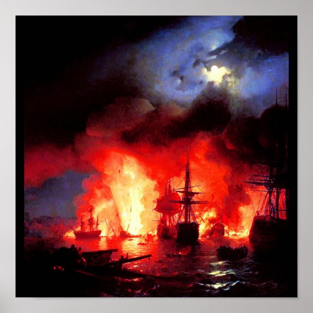 Poster Clássico/Vintage-Ivan Aivazovsky 4 (Frente)