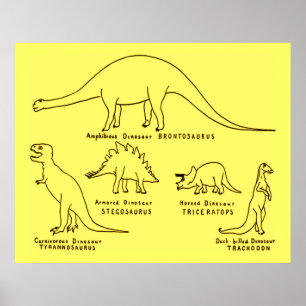 Póster Classificação do dinossauro