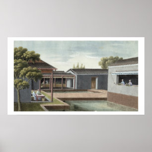 Póster Classificando o chá (w/c no papel) 2