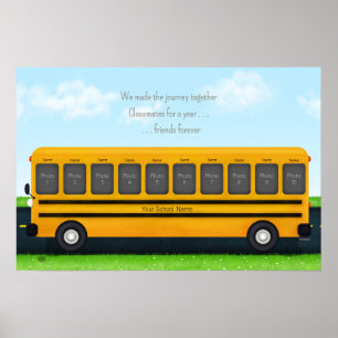 Poster Classmates & Friends Yellow School Bus 10 Fotos