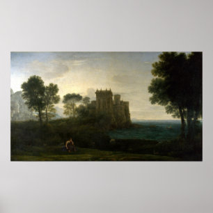 Poster Claude Lorrain A Paisagem Do Castelo Encantado