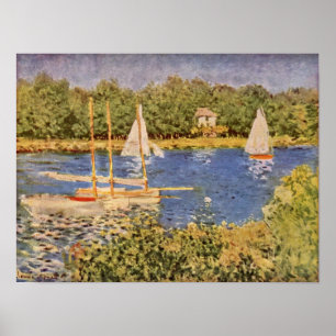 Póster Claude Monet - a bacia de Seine em Argenteuil