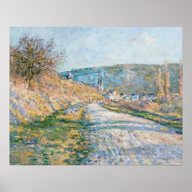 Poster Claude Monet - A estrada para Vétheuil (Frente)