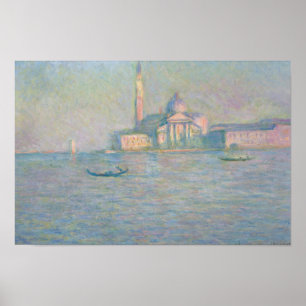 Póster Claude Monet - A Igreja de San Giorgio Maggiore,