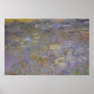 Póster Claude Monet   a lagoa de WaterLily