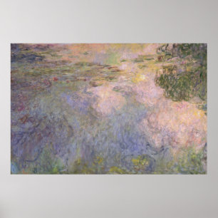 Poster Claude Monet a lagoa do Água-Lírio