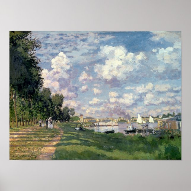 Póster Claude Monet | A Marina na Argentina, 1872 (Frente)