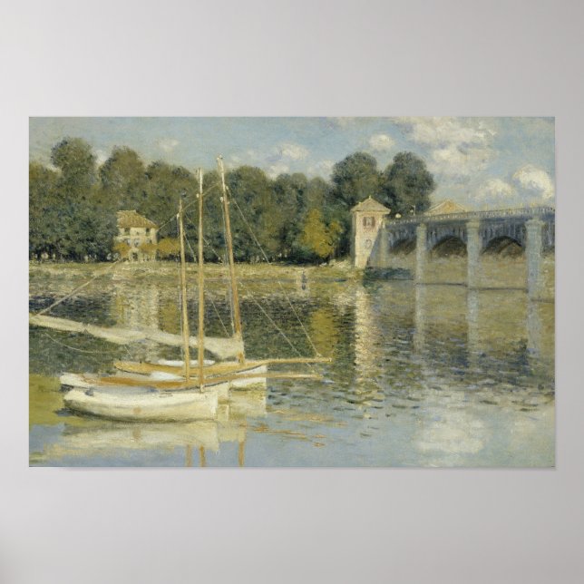 Poster Claude Monet - A Ponte Argenteuil (Frente)