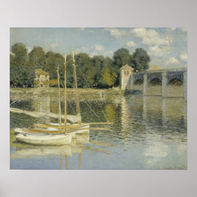 Póster Claude Monet - A Ponte Argenteuil (Frente)