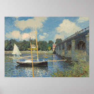 Póster Claude Monet a ponte em Argenteuil