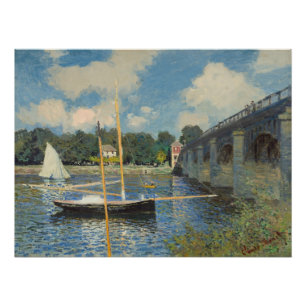 Póster Claude Monet a ponte em Argenteuil