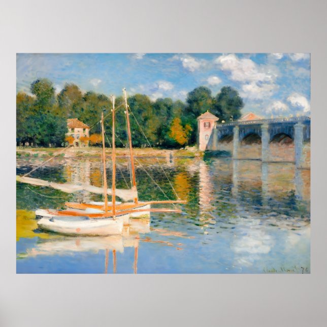 Poster Claude Monet, a ponte ferroviária na Argentina (Frente)